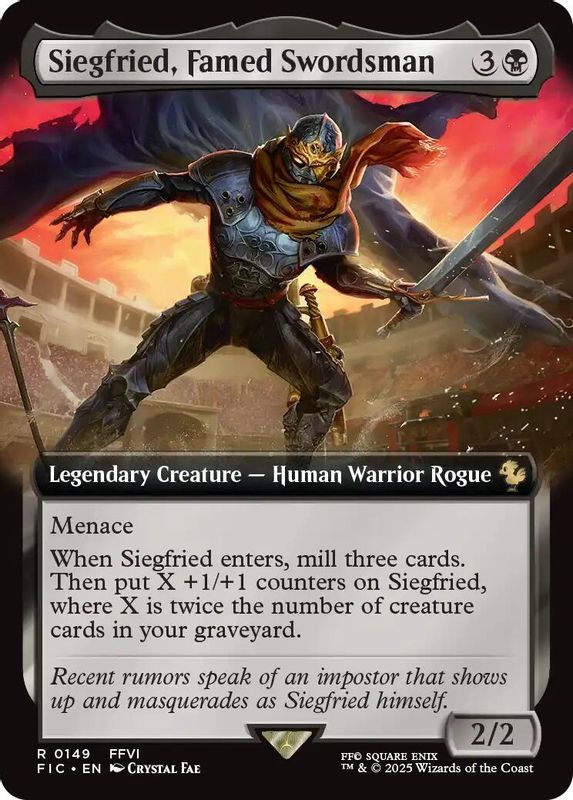 Siegfried, Famed Swordsman (Extended Art) - 149 - Rare