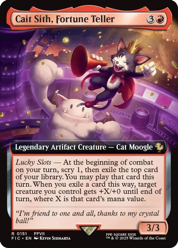 Cait Sith, Fortune Teller (Extended Art) - 151 - Rare