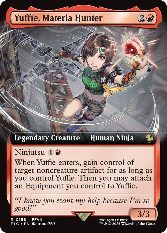 Yuffie, Materia Hunter (Extended Art) - 158 - Rare