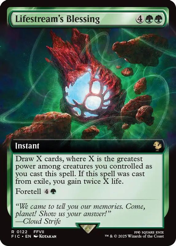 Lifestream's Blessing (Extended Art) - 122 - Rare