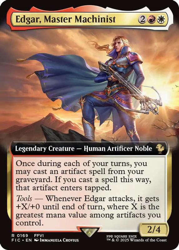 Edgar, Master Machinist (Extended Art) - 169 - Rare