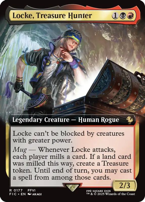 Locke, Treasure Hunter (Extended Art) - 177 - Rare