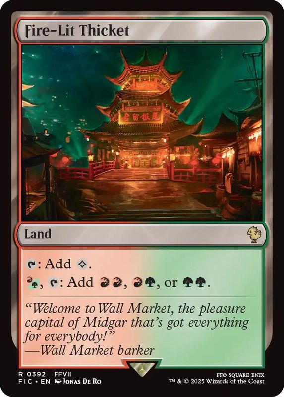 Fire-Lit Thicket (Surge Foil) - 392 - Rare