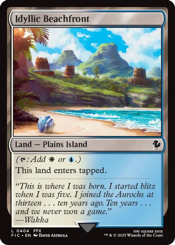 Idyllic Beachfront (Surge Foil) - 404 - Land