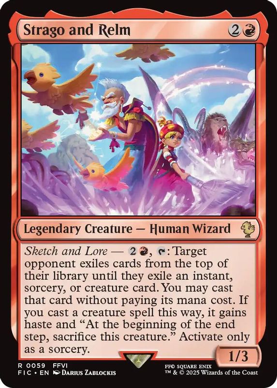 Strago and Relm (Surge Foil) - 59 - Rare