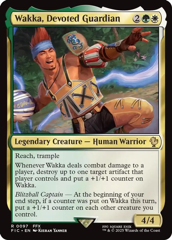 Wakka, Devoted Guardian (Surge Foil) - 97 - Rare