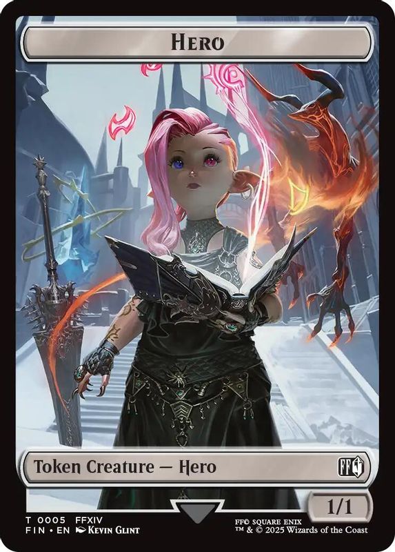 Hero (0005) // Copy (0001) Double-Sided Token - 5 // 1 - Token
