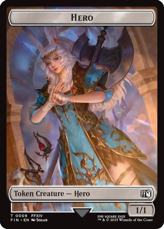 Hero (0009) // Bird (0017) Double-Sided Token - 9 // 17 - Token