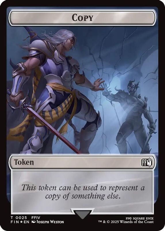 Copy (0025) // Moogle (0034) Double-Sided Token (Surge Foil) - 25 // 34 - Token