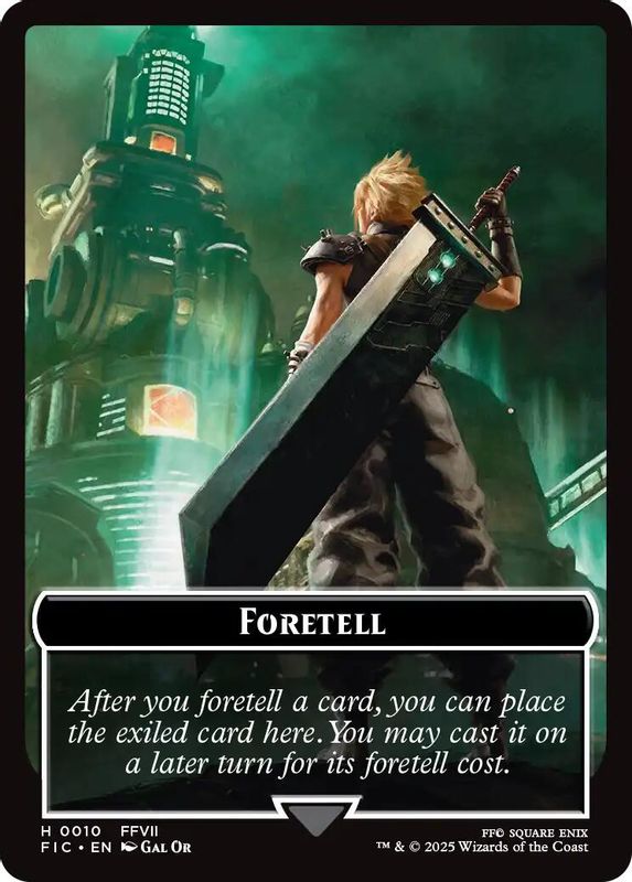 Foretell // Treasure Double-Sided Token (Surge Foil) - 10 // 36 - Token