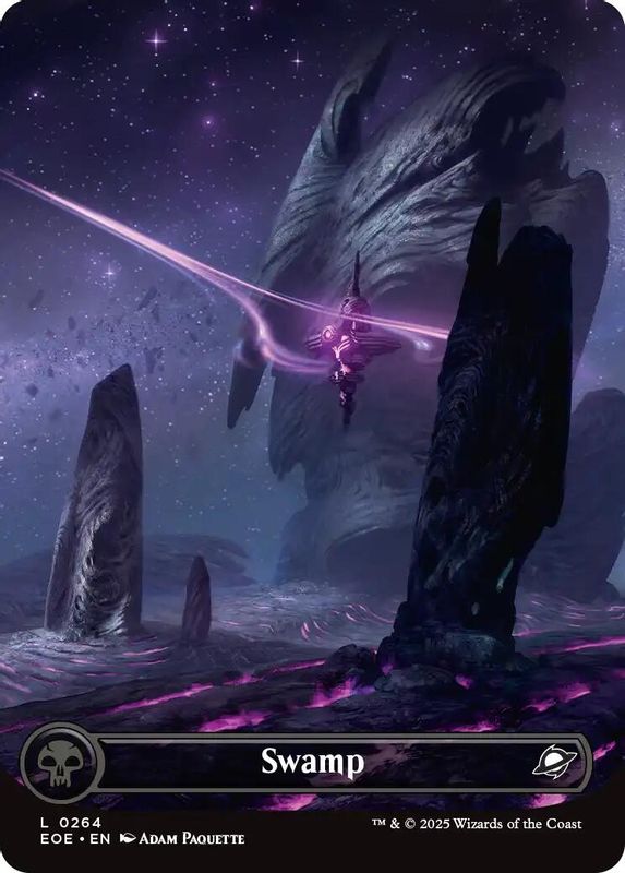 Swamp (0264) (Borderless) - 264 - Land