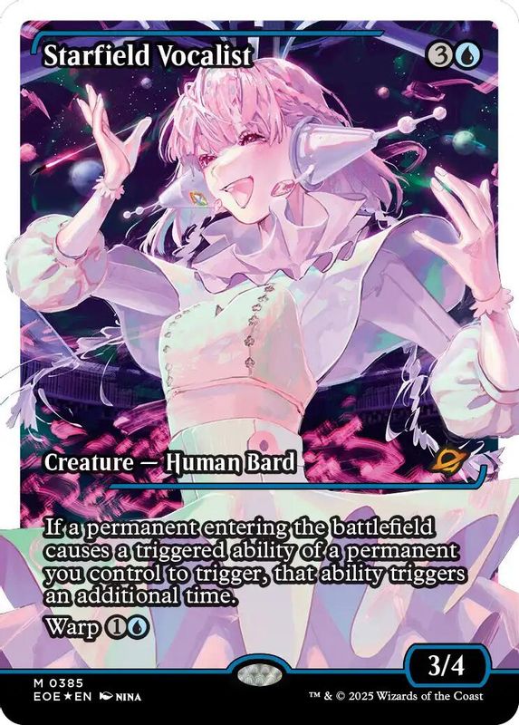 Starfield Vocalist (Showcase) (Fracture Foil) - 385 - Mythic