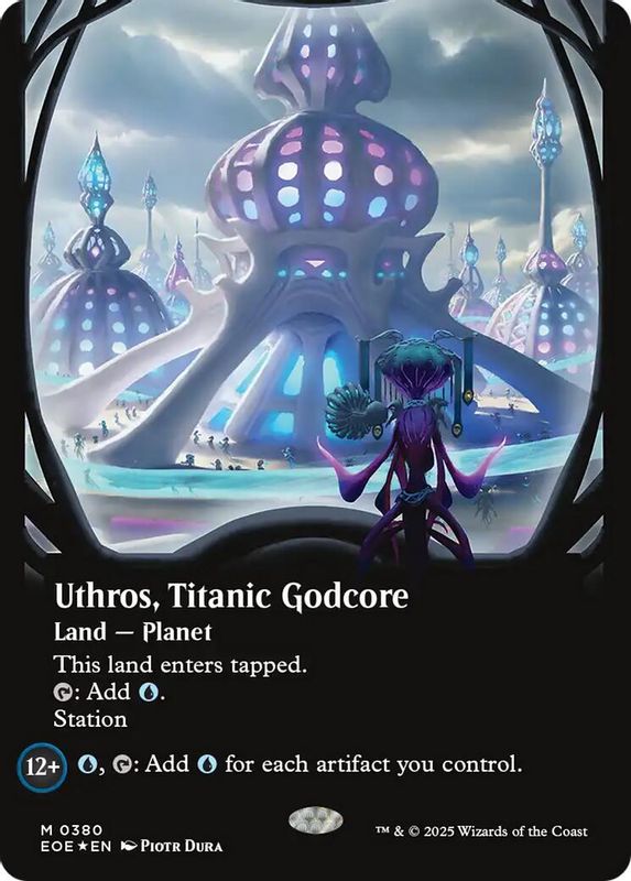Uthros, Titanic Godcore (Borderless) (Galaxy Foil) - 380 - Mythic