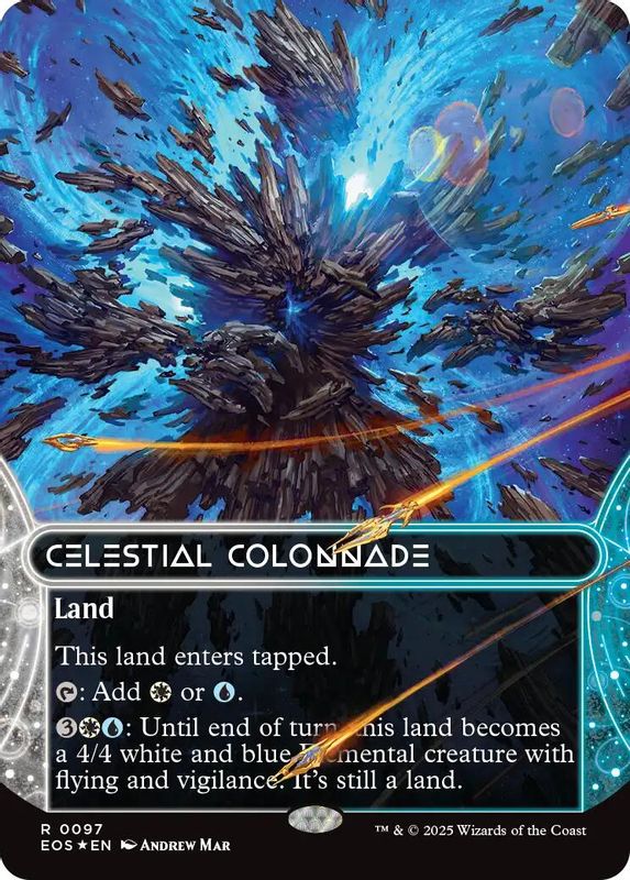 Celestial Colonnade (0097) (Borderless) (Galaxy Foil) - 97 - Rare