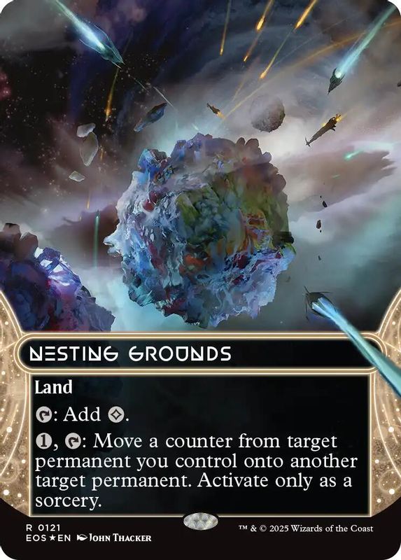Nesting Grounds (0121) (Borderless) (Galaxy Foil) - 121 - Rare