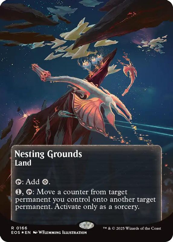 Nesting Grounds (0166) (Borderless) (Galaxy Foil) - 166 - Rare