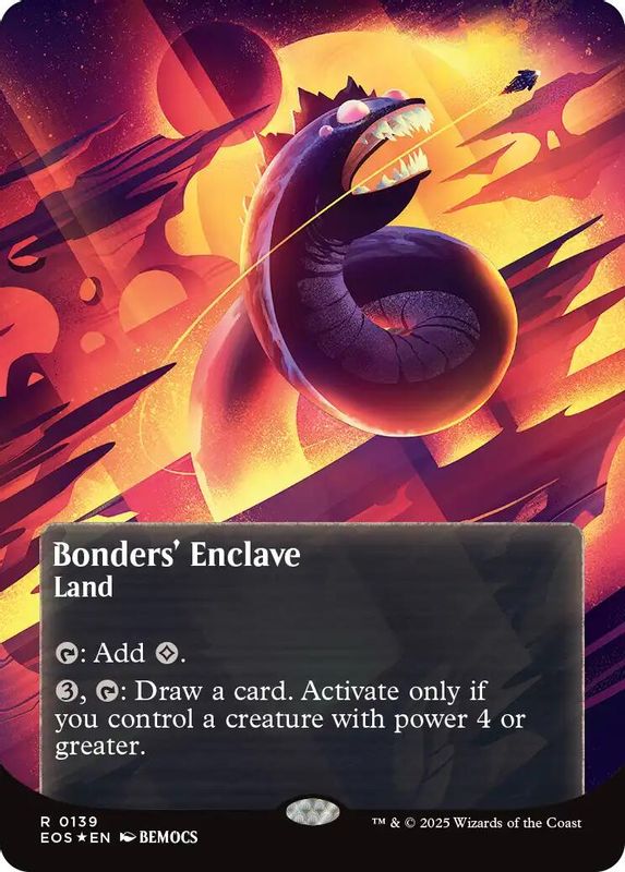 Bonders' Enclave (0136) (Borderless) (Galaxy Foil) - 139 - Rare