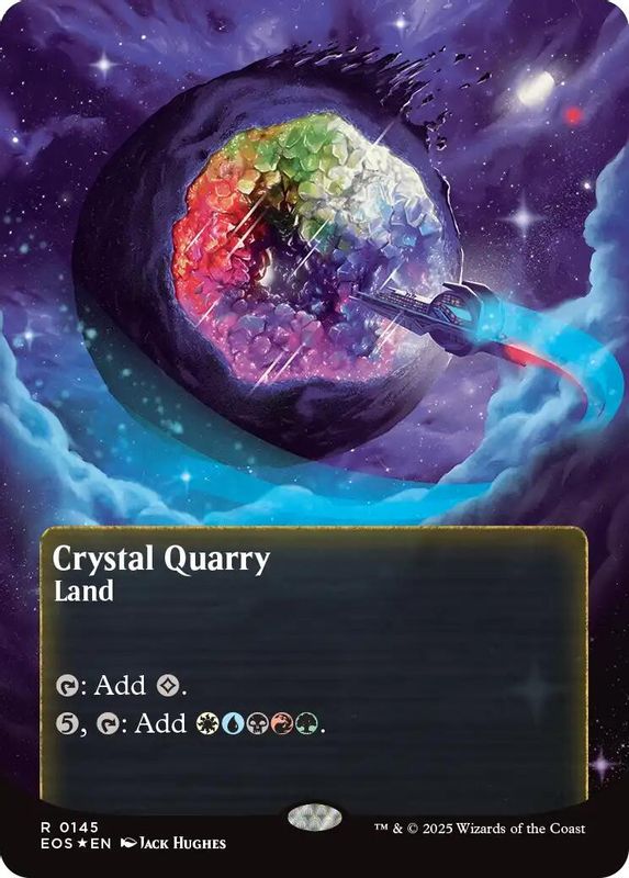 Crystal Quarry (0145) (Borderless) (Galaxy Foil) - 145 - Rare
