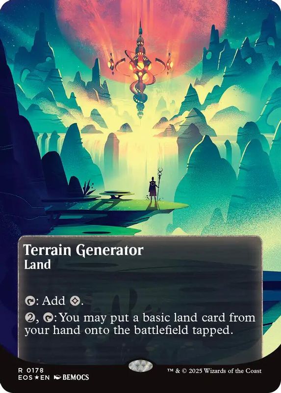 Terrain Generator (0178) (Borderless) (Galaxy Foil) - 178 - Rare