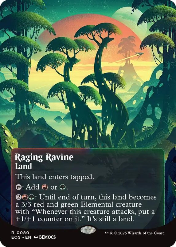 Raging Ravine (0080) (Borderless) - 80 - Rare
