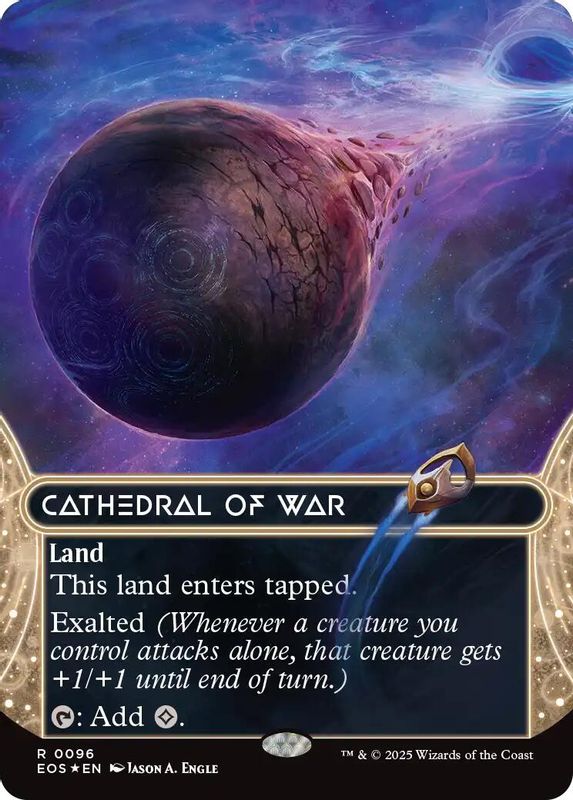 Cathedral of War (0096) (Borderless) (Galaxy Foil) - 96 - Rare