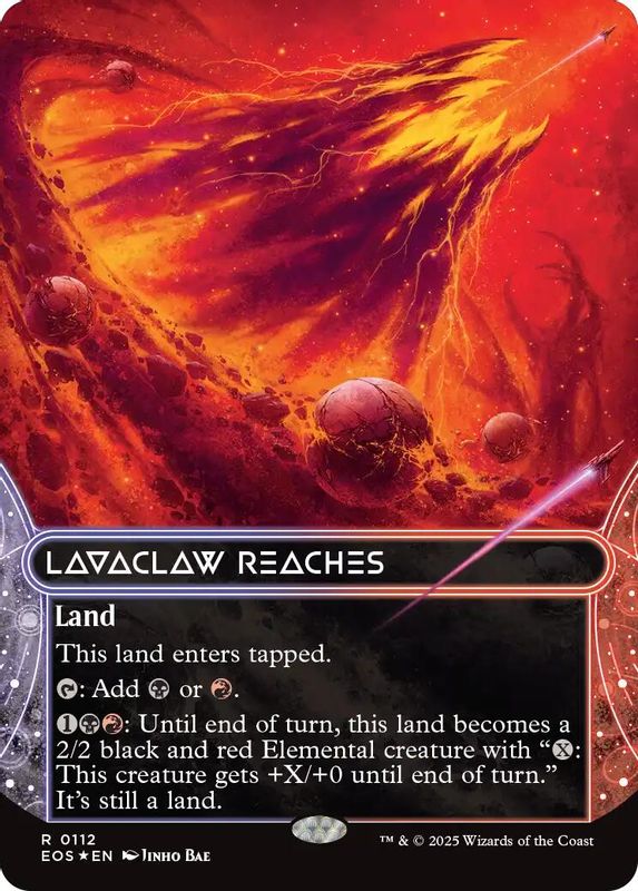 Lavaclaw Reaches (0112) (Borderless) (Galaxy Foil) - 112 - Rare