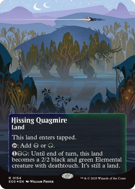 Hissing Quagmire (0154) (Borderless) (Galaxy Foil) - 154 - Rare