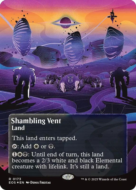 Shambling Vent (0173) (Borderless) (Galaxy Foil) - 173 - Rare