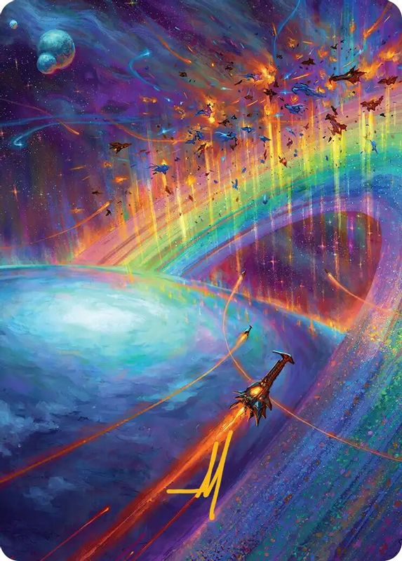 Cascading Cataracts Art Card (43/54) (Gold-Stamped Signature) - 43 - Special