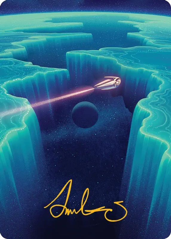 Cascading Cataracts Art Card (50/54) (Gold-Stamped Signature) - 50 - Special