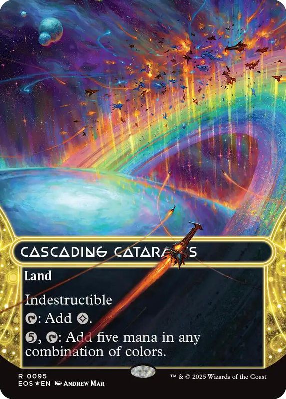 Cascading Cataracts (0095) (Borderless) (Galaxy Foil) - 95 - Rare