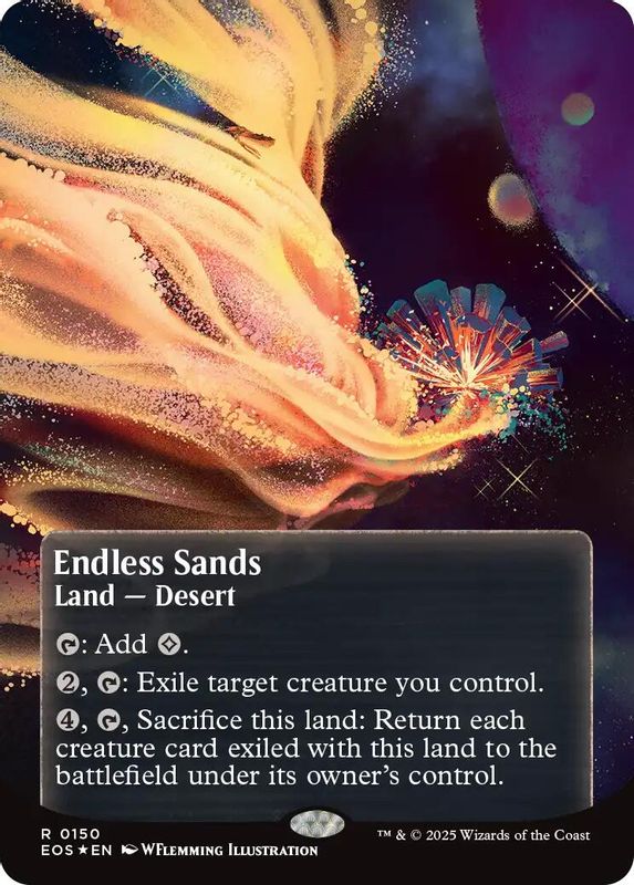 Endless Sands (0150) (Borderless) (Galaxy Foil) - 150 - Rare