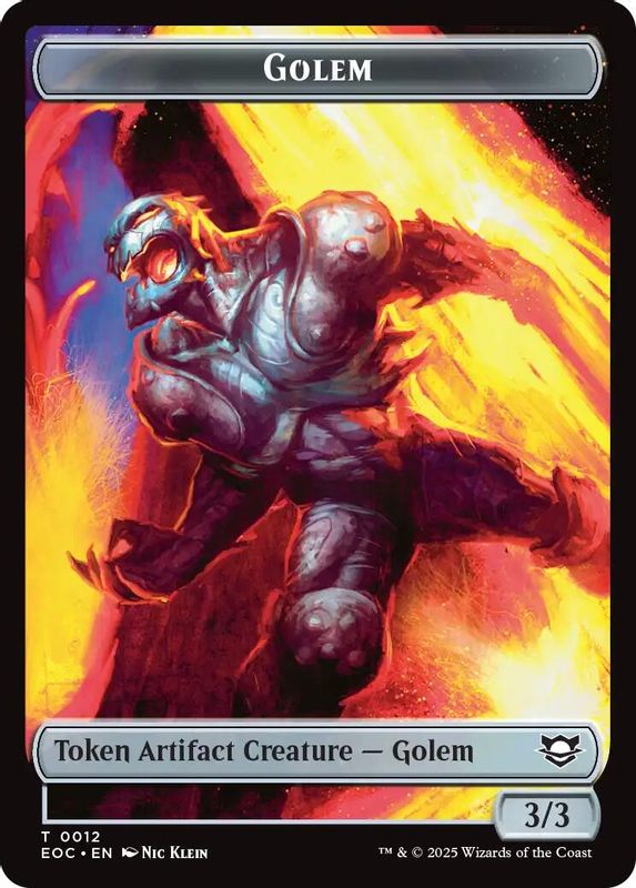 Golem (0012) // Golem (0014) Double-Sided Token - 12 // 14 - Token