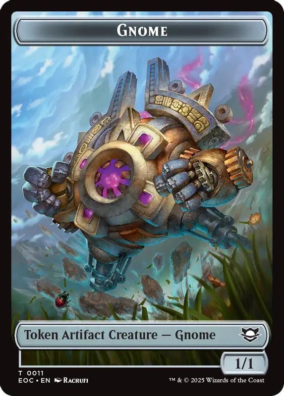 Gnome // Golem (0014) Double-Sided Token - 11 // 14 - Token