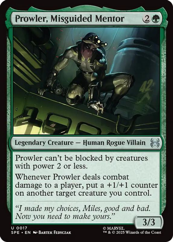 Prowler, Misguided Mentor - 17 - Uncommon