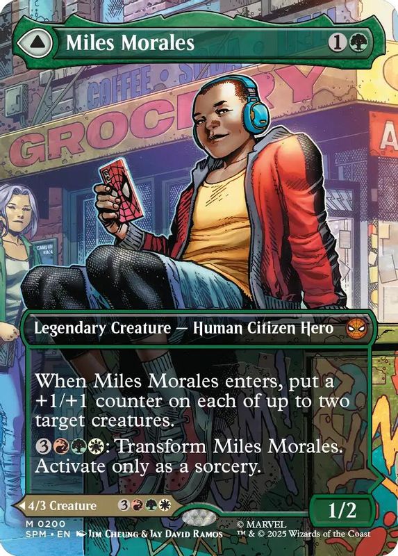 Miles Morales (0200) (Borderless) - 200 - Mythic