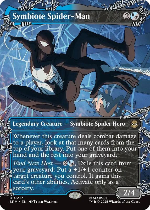 Symbiote Spider-Man (Borderless) - 217 - Rare