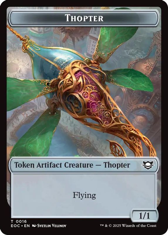 Thopter // Beast (0006) Double-Sided Token - 16 // 6 - Token