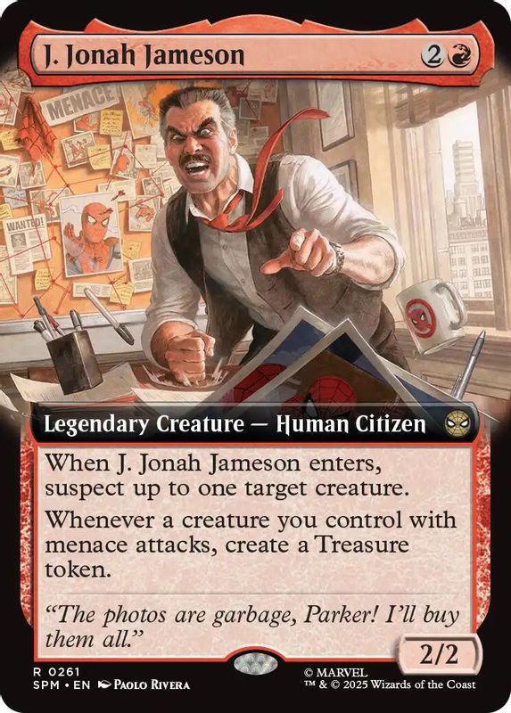 J. Jonah Jameson (Extended Art) - 261 - Rare