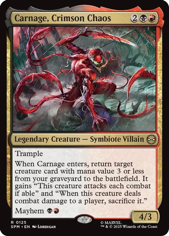Carnage, Crimson Chaos - 125 - Rare