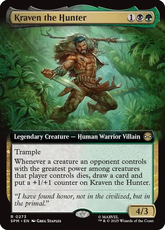 Kraven the Hunter (Extended Art) - 273 - Rare