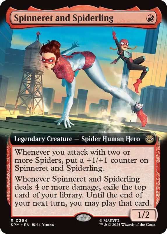 Spinneret and Spiderling (Extended Art) - 264 - Rare