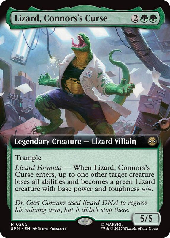 Lizard, Connors's Curse (Extended Art) - 265 - Rare