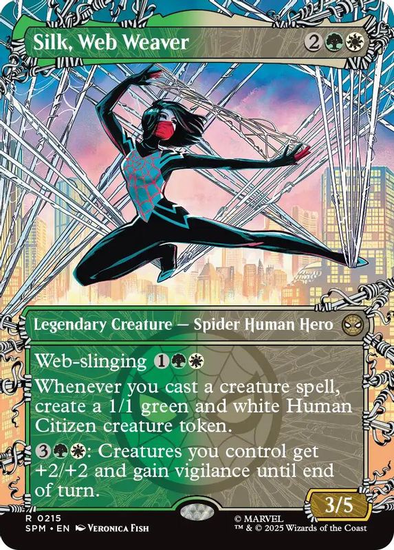 Silk, Web Weaver (Borderless) - 215 - Rare