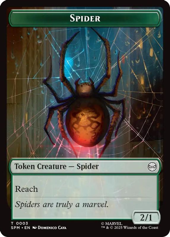 Spider // Treasure Double-Sided Token - 3 // 7 - Token