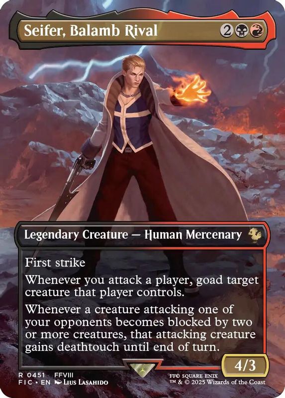 Seifer, Balamb Rival (Borderless) - 451 - Rare