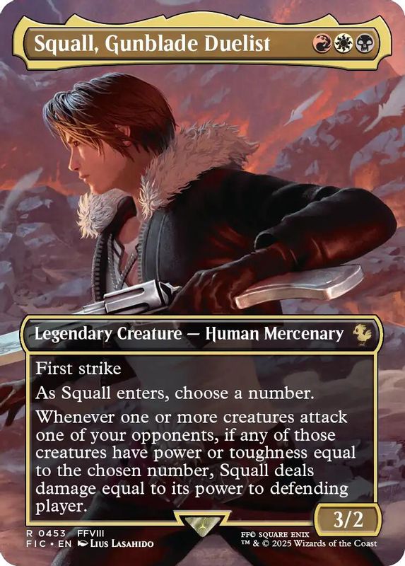 Squall, Gunblade Duelist (Borderless) - 453 - Rare
