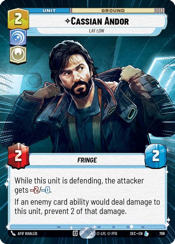 Cassian Andor - Lay Low (Hyperspace Foil) - 798 - Legendary