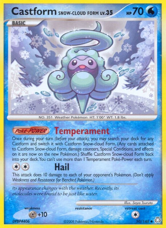 Castform Snow-Cloud Form - 50/146 - Uncommon