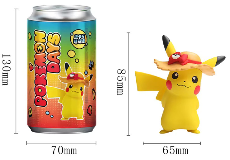Pikachu Tin Can Figure "Random"